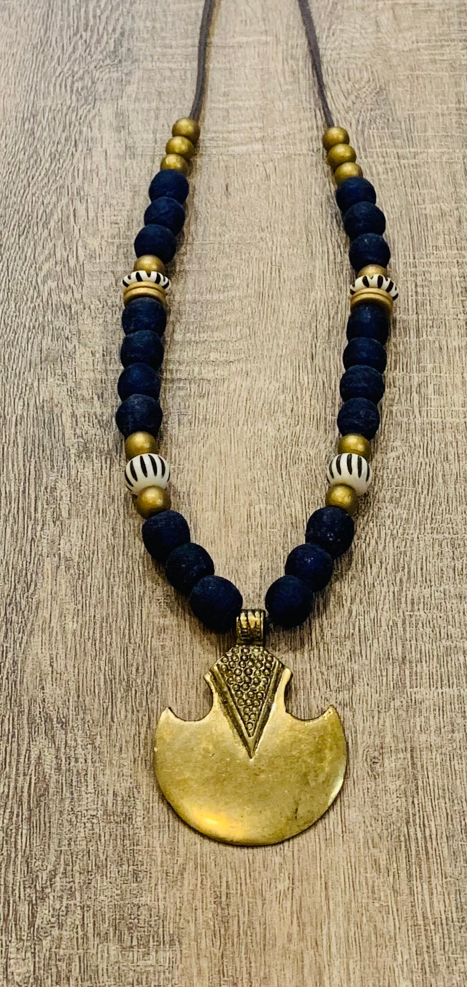 Cobalt Blue with African Brass