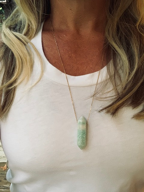 Pure Amazonite Point